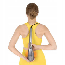 Ручний вібраційний масажер для тіла 4Fizjo Long Stick 7 в 1 Grey, код: P-5907739319135