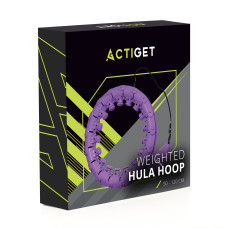 Обруч для талії Actiget (хулахуп) масажний, з обтяженням Violet, код: ACT0137