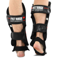 Захист гомілки та стопи Fistrage Rage S, чорний-червоний, код: VL-6373_SBKR