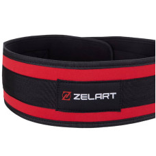 Пояс атлетичний посилений регульований Zelart ширина 10см M, червоний, код: SB-165472_M-S52