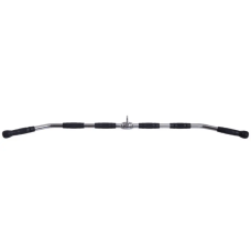 Ручка для верхньої тяги York Fitness 122см вигнута з гумовими рукоятками, хром, код: 00014961361605
