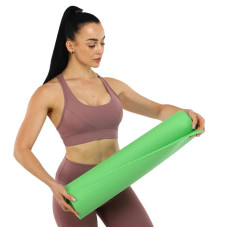 Килимок для фітнесу та йоги FitGo 1730х610х6 мм, салатовий, код: FI-8724_LG