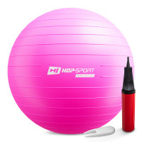 Фітбол Hop-Sport 75см маджента + насос, код: 5902308228672