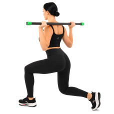 Бодібар Zelart Body Bar 4 кг, чорний-зелений, код: FI-4780-4