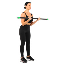 Бодібар Zelart Body Bar 4 кг, чорний-зелений, код: FI-4780-4
