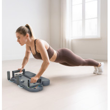 Дошка для віджимань Gymtek Multi Push Up Board сірий,код: 5905884426722