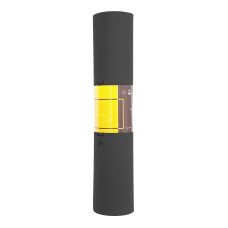 Килимок для йоги та фітнесу Cornix TPE 1830x610x6 мм, чорний, код: XR-0350