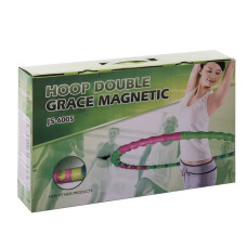 Обруч масажний FitGo Hula Hoop Double Grace Magnetic 1000 мм, код: JS-6005