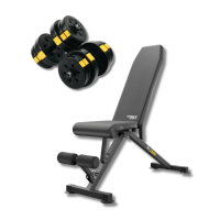 Набір Besport PowerPro гантелі 2х21кг з лавою TX-150B, код: 00-G00000435