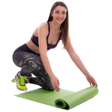 Килимок для фітнесу та йоги FitGo 1750x620x3 мм, зелений, код: FI-2442_G