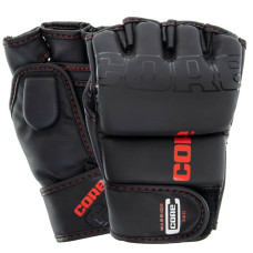 Рукавички для змішаних єдиноборств MMA Core L, чорний, код: VL-8536_LBK