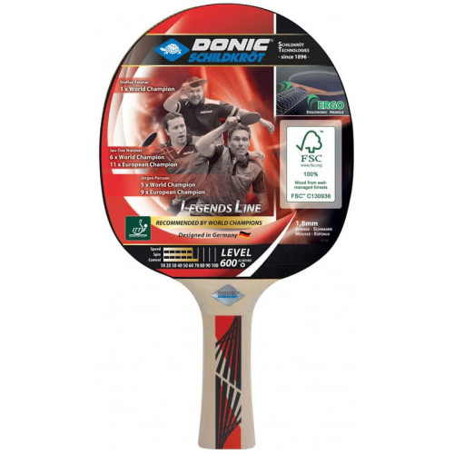 Ракетка для настільного тенісу Donic Legends 600 FSC, код: 724416-NI