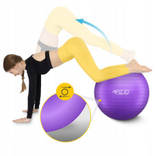 М"яч для фітнесу (фітбол) 4Fizjo 75 см Anti-Burst Violet, код: P-5905973404815