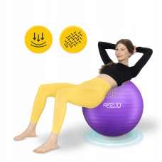 М"яч для фітнесу (фітбол) 4Fizjo 75 см Anti-Burst Violet, код: P-5905973404815
