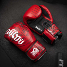 Боксерські рукавиці Phantom Muay Thai Red 12 унцій, код: PHBG2505-12