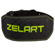 Пояс атлетичний шкіряний Zelart M чорний, код: VL-3342_M