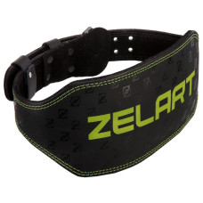 Пояс атлетичний шкіряний Zelart M чорний, код: VL-3342_M