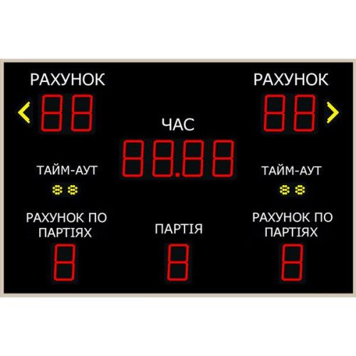 Табло для волейболу LedPlay (1520х1020), код: VOL1504