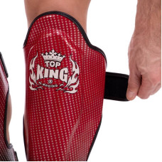 Захист гомілки та стопи для єдиноборств Top King Super Star XL червоний, код: TKSGSS-01_XLR-S52