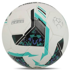 М"яч футбольний Soccermax Сrystal №5 PU, білий-м"ятний, код: FB-4168_WM