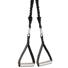 Ручки для тяги рукоятки для тренажерів Record Aluminum Handles 2шт, чорний, код: FI-4771