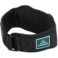 Пояс атлетичний текстильний LiveUp M, спинка-18см, чорний, код: LP8717_M