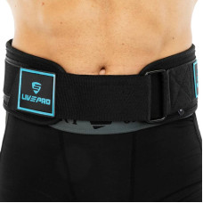 Пояс атлетичний текстильний LiveUp M, спинка-18см, чорний, код: LP8717_M
