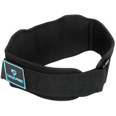 Пояс атлетичний текстильний LiveUp M, спинка-18см, чорний, код: LP8717_M