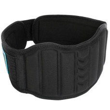 Пояс атлетичний текстильний LiveUp M, спинка-18см, чорний, код: LP8717_M