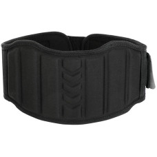 Пояс атлетичний текстильний LiveUp M, спинка-18см, чорний, код: LP8717_M