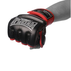 Рукавиці для MMA PowerPlay L, чорно-червоні, код: PP_3058_L_Black/Red