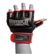 Рукавиці для MMA PowerPlay L, чорно-червоні, код: PP_3058_L_Black/Red
