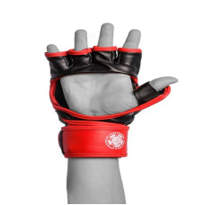 Рукавиці для MMA PowerPlay L, чорно-червоні, код: PP_3058_L_Black/Red