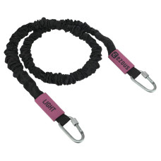 Еспандер з карабіном у захисному рукаві Ezous Resistance Tube With Cover навантаження високе, чорний, код: K-05-L