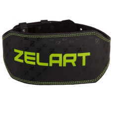 Пояс атлетичний шкіряний Zelart XXL чорний, код: VL-3342_XXL