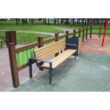 Лавка InterAtletika 1760х587х728 мм, код: LP063-SM
