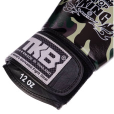 Рукавички боксерські Top King Empower Camouflage шкіряні 14 унцій, камуфляж зелений, код: TKBGEM-03_14G-S52