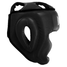 Шолом боксерський з повним захистом шкіряний Boxer New L, чорний, код: 2033-N_LBK