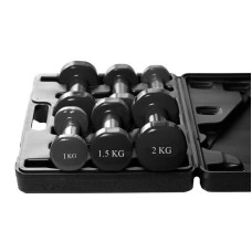 Набір гантелей в кейсі PowerPlay 9 кг, код: PP_4121_9kg