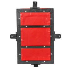 Маківара настінна шкіряна Twins 60x40x7(20)см 1шт, чорний, код: WML1_BK-S52