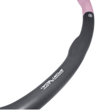 Обруч масажний Hula Hoop SportVida 100 см 1.2 кг Grey/Pink, код: SV-HK0338