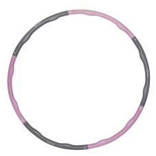 Обруч масажний Hula Hoop SportVida 100 см 1.2 кг Grey/Pink, код: SV-HK0338