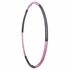 Обруч масажний Hula Hoop SportVida 100 см 1.2 кг Grey/Pink, код: SV-HK0338