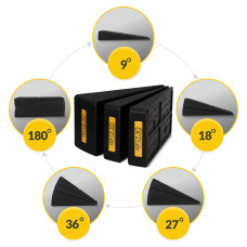 Клин-платформа 4Fizjo Slant Board 3 рівні для присідань та розтяжки Black, код: P-5905973400312