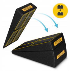 Клин-платформа 4Fizjo Slant Board 3 рівні для присідань та розтяжки Black, код: P-5905973400312