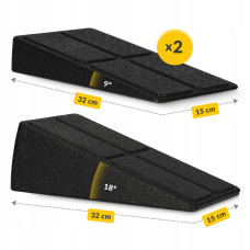 Клин-платформа 4Fizjo Slant Board 3 рівні для присідань та розтяжки Black, код: P-5905973400312