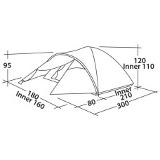 Намет EasyCamp Quasar 300 Rustic Green, код: 929023-SVA