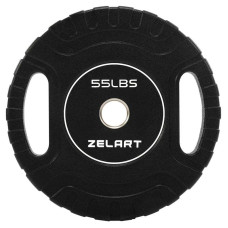 Блини диски CPU покриття 2 Handle металева втулка Zelart ø51мм, 25кг ,чорний, код: TA-3438-25