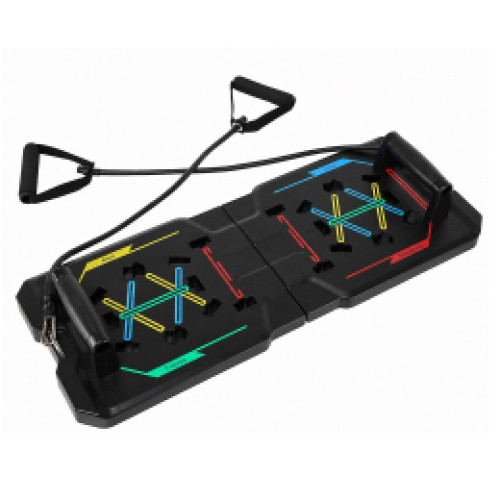 Дошка для віджимань із упорами BioGym 12в1 чорний, код: FI-6215