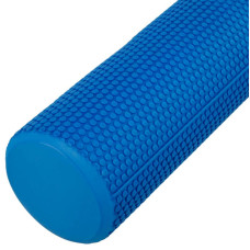 Ролер масажний циліндр цільний FitGo 450x100 мм, синій, код: FI-0895-45_BL